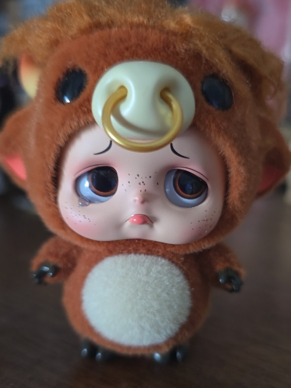 Sad Baby Star Box Highland Cow Figurine Authentic - Picture 8 of 9